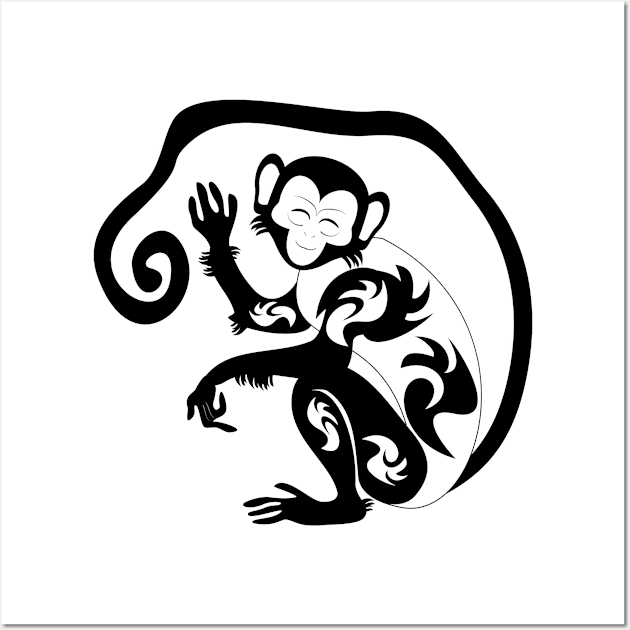 tribal monkey Wall Art by tiver